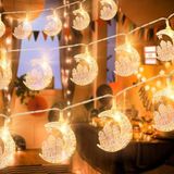 Merkloos 4 m Ramadan lichtsnoer met 20 LEDs - Eid Mubarak decoratie en nachtlampjes voor binnen en buiten