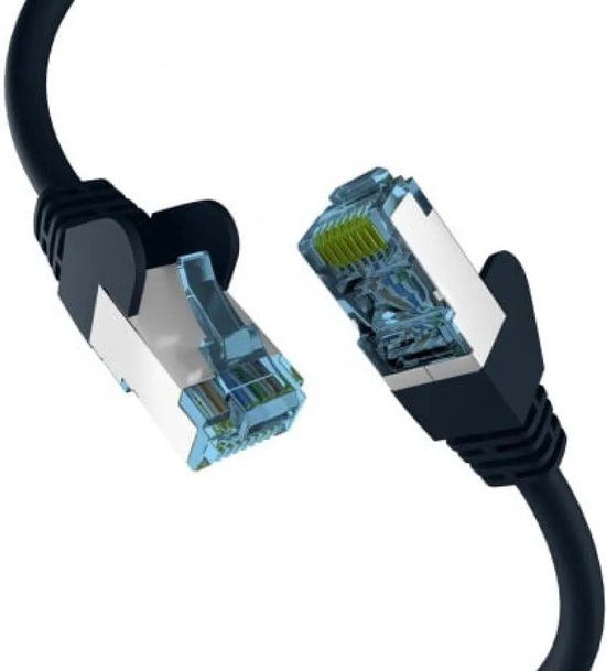 EFB-Elektronik CAT7 sFTP kabel 1 meter Zwart