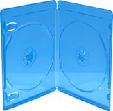 MediaRange BOX39-2-50 CD-doosje Blu-Ray-doos 2 schijven Blauw, Transparant