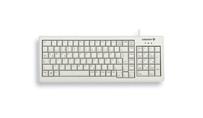 Cherry XS toetsenbord Thuis USB QWERTZ Duits Grijs