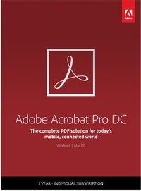 Adobe Acrobat Professional DC Multi-Language 1Gebruiker 1Jaar