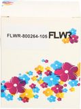FLWR Zebra verzendetiketten 10-Pack 102 mm x 210 mm wit