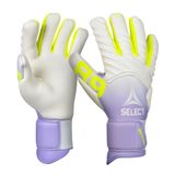 Select 089 Vrouwen V26 Keepershandschoenen Dames - Wit / Paars / Fluogeel | Maat: 7