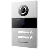 HHG Villa 2 AS Buitenunit voor Video-deurintercom Kabelgebonden Aluminium (geborsteld)