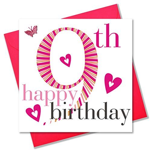 Claire Giles Age 9 Girls Birthday Card