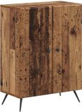 vidaXL Badkamer Opbergkast BREDA Oud hout 59,5 x 31 x 80 cm
