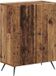 vidaXL Badkamer Opbergkast BREDA Oud hout 59,5 x 31 x 80 cm