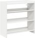 vidaXL Schoenenrek 60x25x62 cm bewerkt hout wit