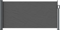 vidaXL Uittrekbaar Zijscherm 300 x 100 cm Polyester Antracietkleurig