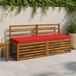 vidaXL - 1-delig - Coussin de banquette - VUGHT - 100% - Polyester - Rouge - 140 x 50 x 5 cm