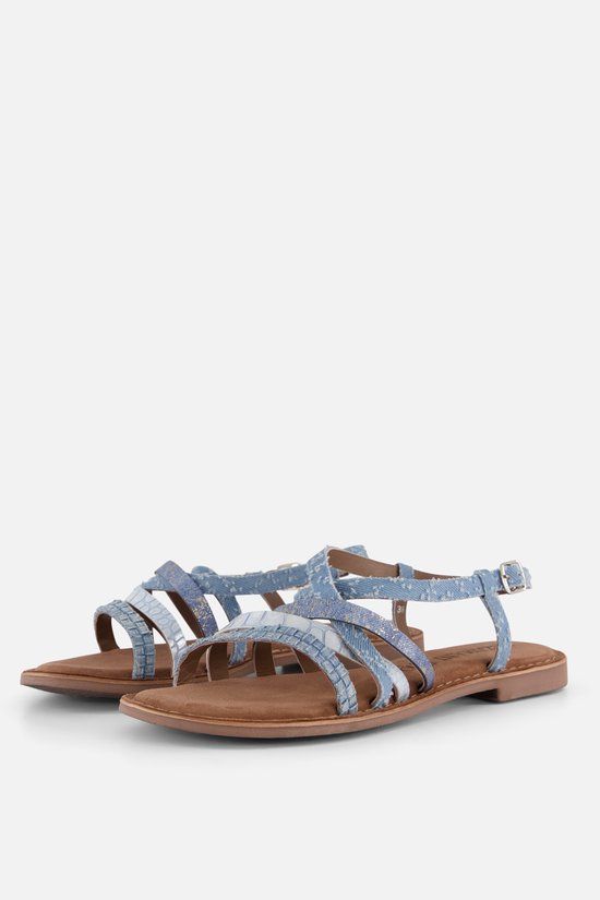 Lazamani Sandalen Blauw Synthetisch Dames Maat 39