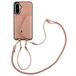Selencia Sera Housse de téléphone avec cordon et porte-cartes pour Samsung Galaxy A36 / A56 - Old Pink