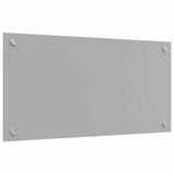vidaXL crédence gris clair 80 x 40 cm verre trempé