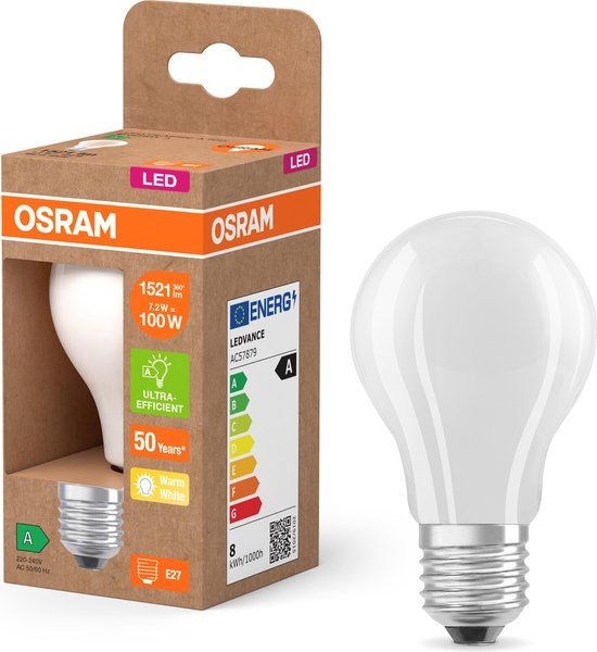 OSRAM LED Superstar Classic - LED Lamp - A100 - E27 - 7.2W - 2700K - Globe