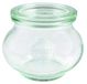 Weck Glazen sieraden glazen #902 250 ml (12 stuks, incl. klemmen + elastiek, deksel ø 60 mm)