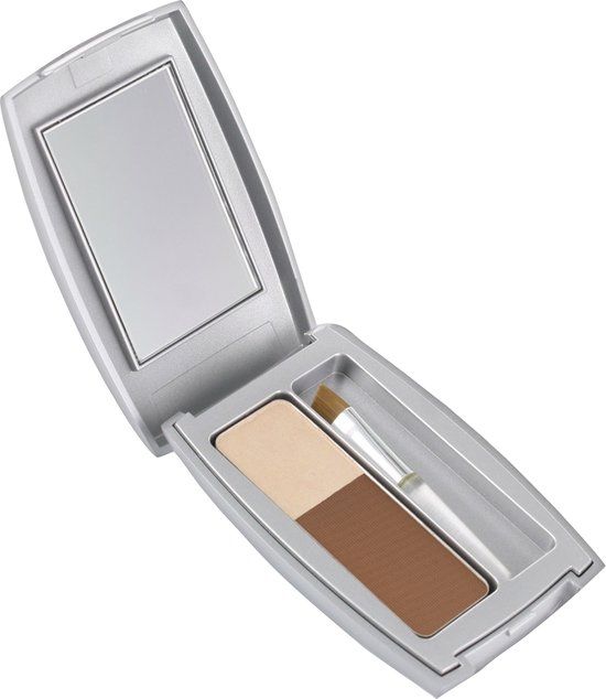 Herome Eye Care Wenkbrauw Poeder Middenbruin - Compact Brow Powder Medium Brown - Waterproof