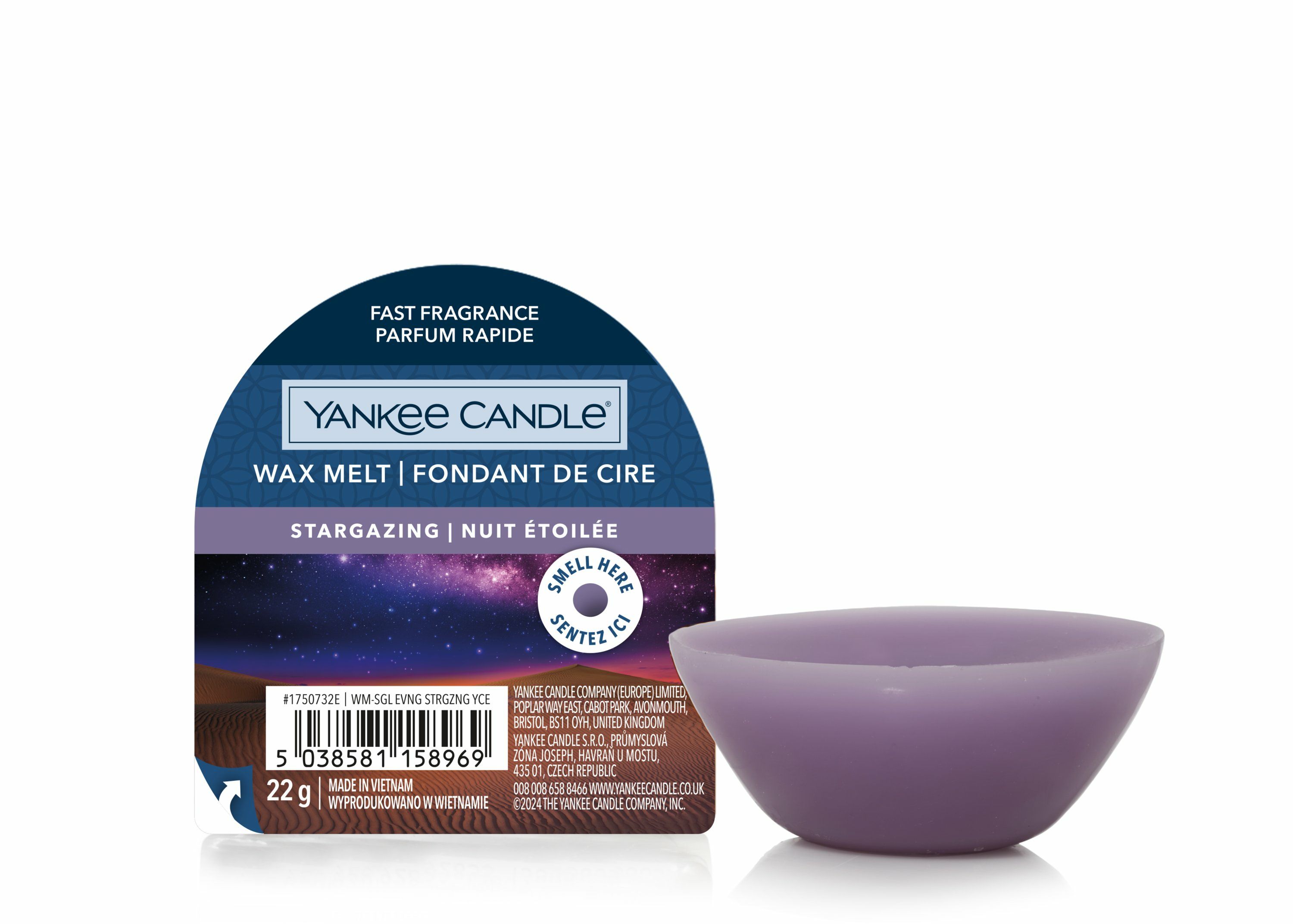 Yankee Candle Stargazing Scented Candle - Purple - Floral - 1 pc