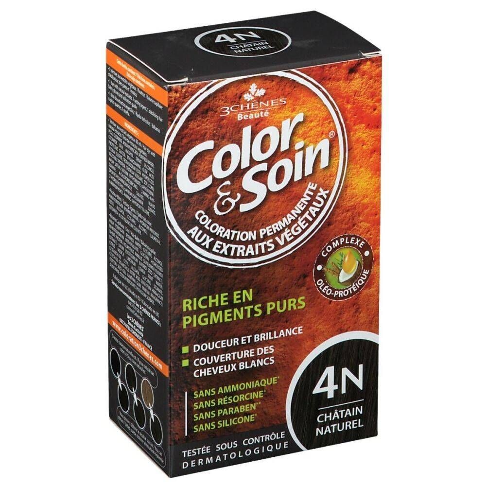 Color & Soin® 4N Natural Chestnut Brown 135 ml Color Cream