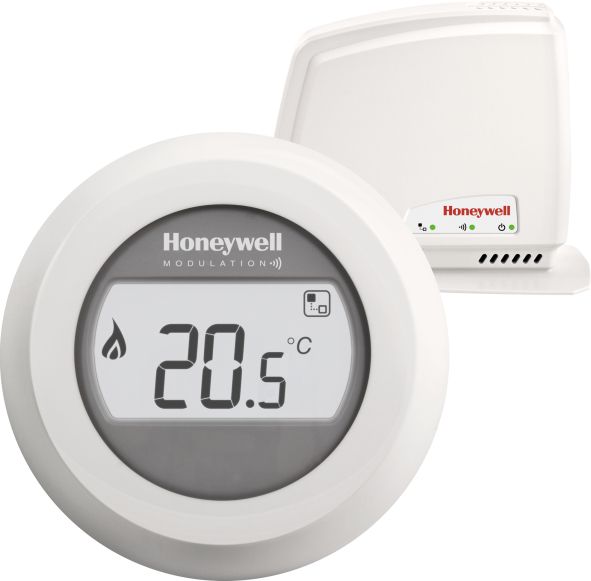Honeywell Y87C2004 Round Connected Modulation Thermostaat Wit