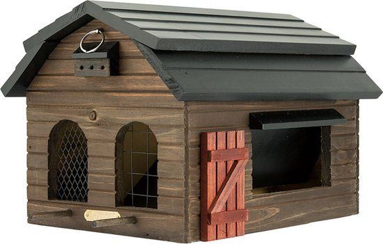 Wildlife Garden Foderlada Vogelvoederhuisje - Bruin - 32 x 25 x 21,5 cm