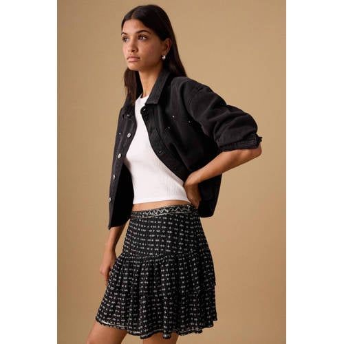 MANGO TEEN strokenrok zwart