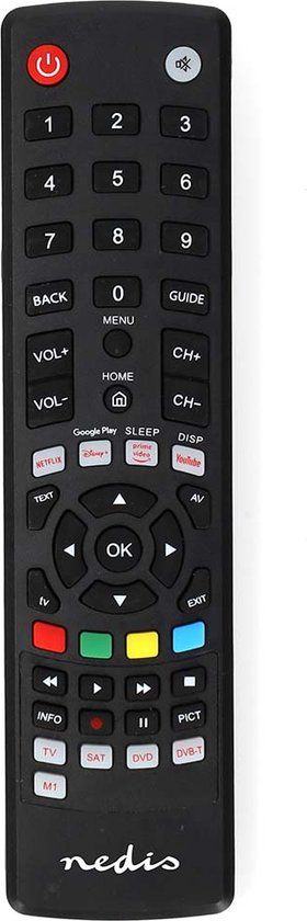 Nedis Universele Afstandsbediening - Voorgeprogrammeerd - 4 Apparaten - Zwart