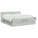 vidaXL Ottoman bed met matras Lichtgrijs 180 x 200 cm Fluweel
