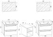 VCM Badinos XXL ensemble de meubles de salle de bain double vasque 3 pièces