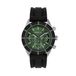 Breil B 12 H Montre Homme Noir Vert Analogique Quartz Bracelet Silicone Boîtier Acier 4.2cm