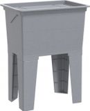 vidaXL Waskuip 59x41x75 cm hars grijs