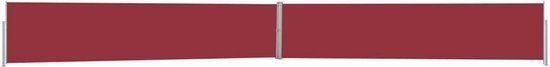vidaXL Tuinscherm uittrekbaar 140x1200 cm rood