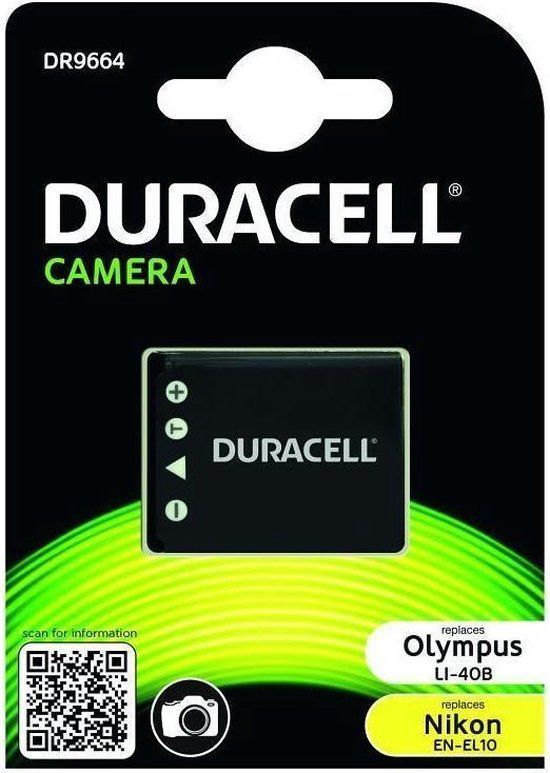 Duracell Camera Battery for Nikon (EN-EL10, OLYMPUS LI-40B) - 700 mAh