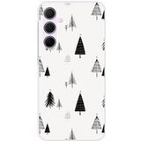 Samsung Galaxy A55 5G Beschermende Siliconen Case - Elegante Dennenboom