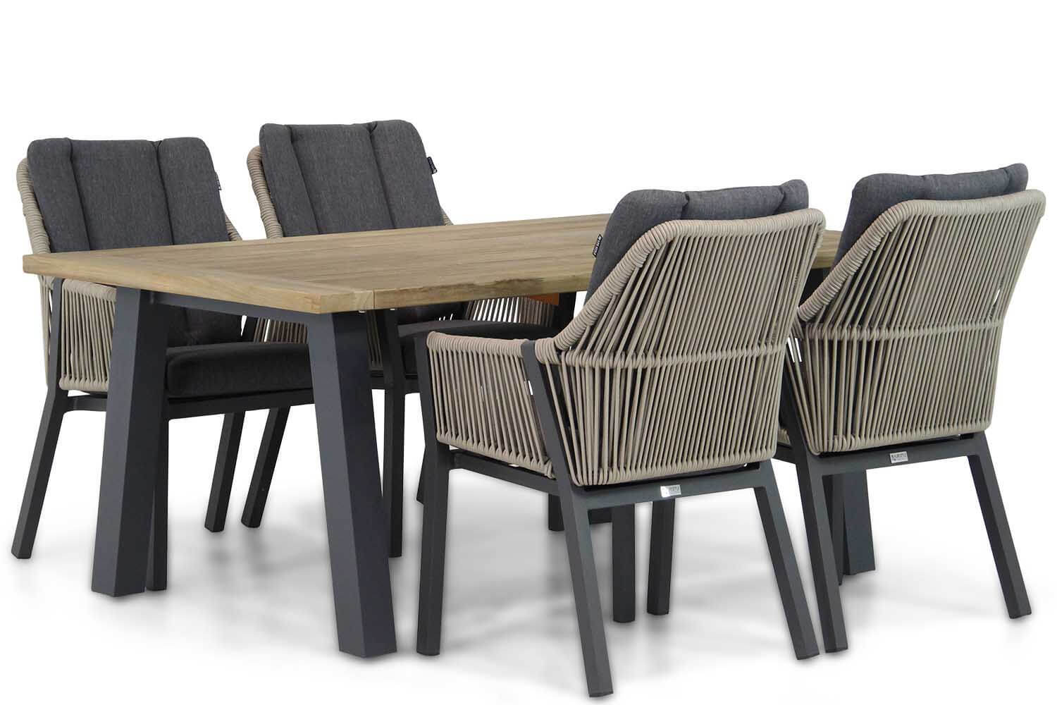 Lifestyle Garden Furniture Lifestyle Verona/Glasgow 180 cm dining tuinset 5-delig