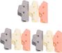 Clip de fermeture en 6 parties - Clip alimentaire - Clips de fermeture pour sacs - Clip d'étanchéité - Clip de rangement multifonctionnel pour cuisine, maison et bureau - Plastique - 7,8 × 6,5 cm - Convient pour les snacks, les emballages, le stockage des aliments, la maison, le bureau, etc. - Multicolore