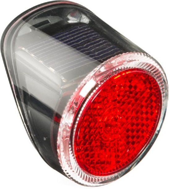 Falkx Achterlicht Led Zonne-energie Rood/zwart