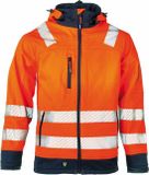 Herock Gregor High Viz Softshell jack HV (1902) - Fluor oranje | Donkerblauw - L