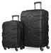 HAUPTSTADTKOFFER X-Kölln - 2er Koffer-Set Trolley-Set Rollkoffer Reisekoffer, TSA, (S & L), Schwarz