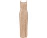 WE Fashion Robe à paillettes pour femme - Taille M - Gold - Collection Bridal - Printemps/Été 2025