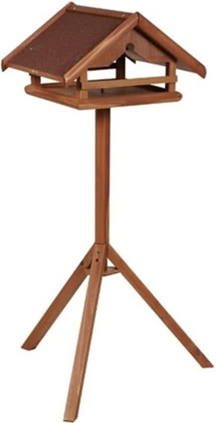 FLAMINGO Staand Vogelvoederhuisje - Bruin - 42 cm x 40.5 cm x 119 cm