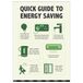 V Safety Energiebesparende Poster - Beknopte handleiding voor energiebesparing - A3 -297x420 -Polypropyleen