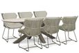 Santika Furniture Santika Samari/Voyage 240x120 cm dining tuinset 7-delig
