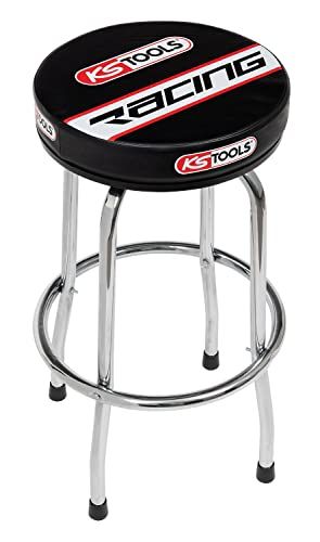 KSTools 100137 Barkruk - Zwart/Rood - 75cm