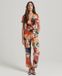 Superdry Vintage Woven Jumpsuit Korte Mouw Jurk Veelkleurig S Vrouw