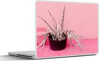SleevesAndCases Laptop Sticker - 13.3 inch - Zomer - Roze - Planten - Vinyl