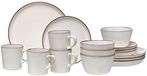Ritzenhoff & Breker Visby 315912 Tafelservies, 16-delig, aardewerk, wit