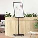 VidaXL Magnetisch whiteboard zwart en wit 62 x 62,5 x 197 cm eps
