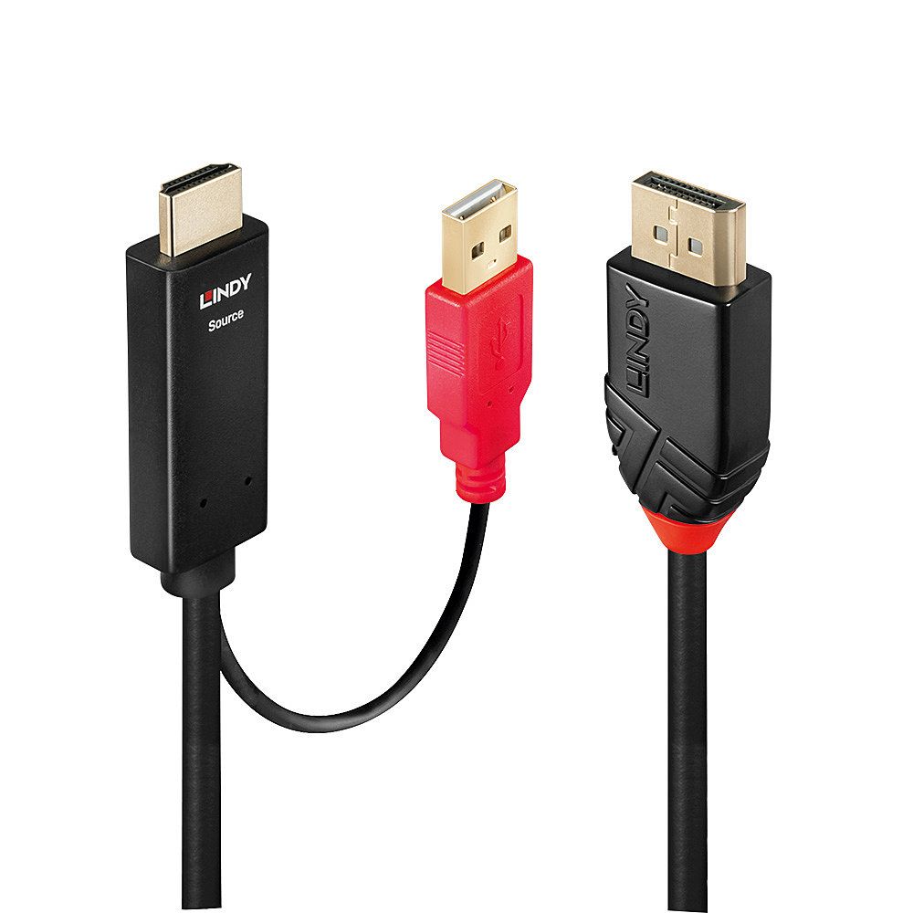 LINDY 41424 - HDMI Kabel - 0,5m - Zwart
