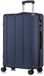 YONSLY Handbagage Koffer - 76 x 49 x 29 cm - 98 L - Cijferslot - 360° Draaibare Wielen - Grote Trolley - Donkerblauw
