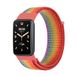 Strap-it nylon bandje - regenboog - Geschikt voor Xiaomi Smart Band 7 Pro